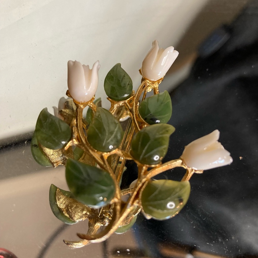 Vintage swoboda coral and jade